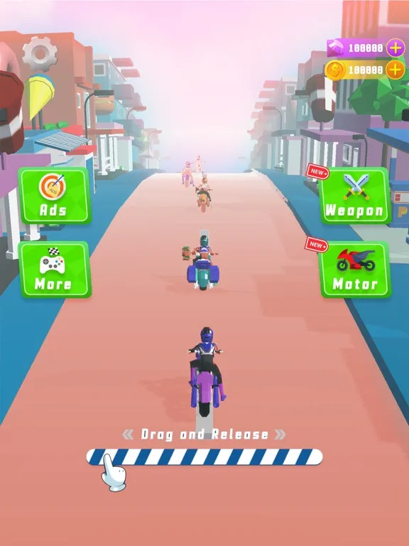 Tangkapan layar Racing Clash - Road Smash Moto iPad 