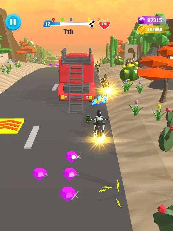 Tangkapan layar Racing Clash - Road Smash Moto iPad 