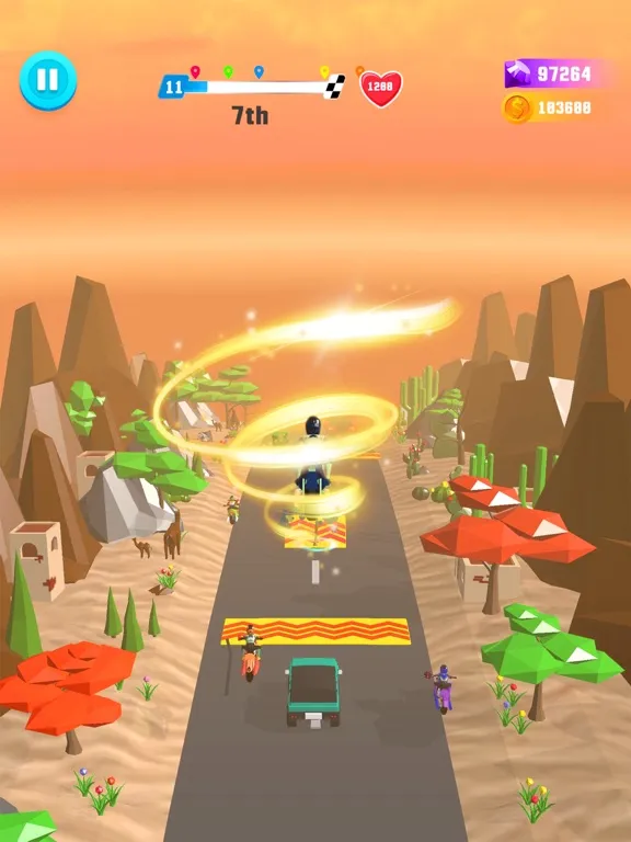 Tangkapan layar Racing Clash - Road Smash Moto iPad 