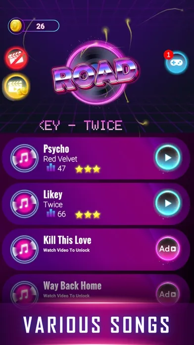 ภาพหน้าจอของ Kpop Road - Ball Dance Tiles
