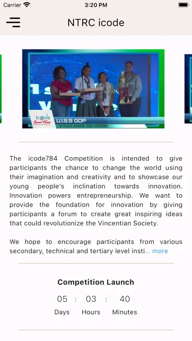 Screenshot di NTRC icode784