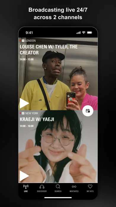 Captures d'écran de NTS RADIO
