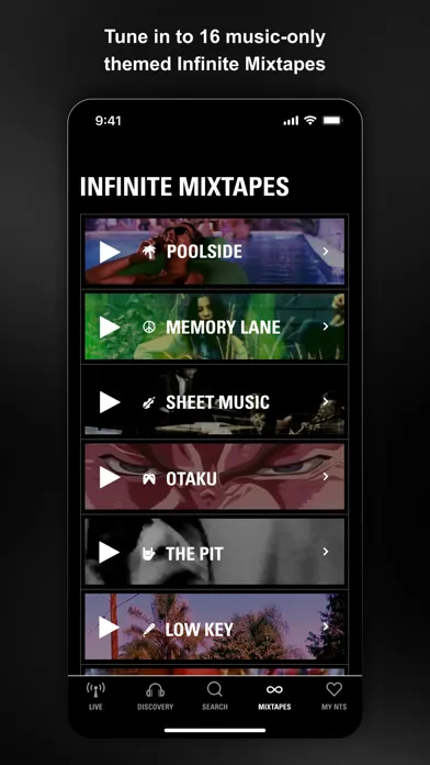 Captures d'écran de NTS RADIO