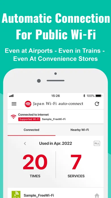 Zrzuty ekranu Japan Wi-Fi auto-connect