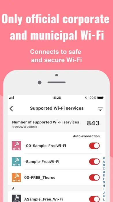 Zrzuty ekranu Japan Wi-Fi auto-connect