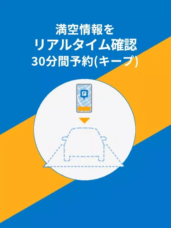 駐車場を予約するならピージーで！30分前からキープできる iPad  سکرین شاٹس