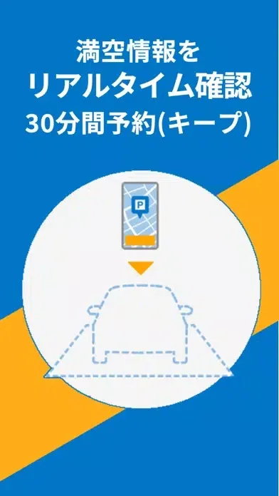 駐車場を予約するならピージーで！30分前からキープできる سکرین شاٹس
