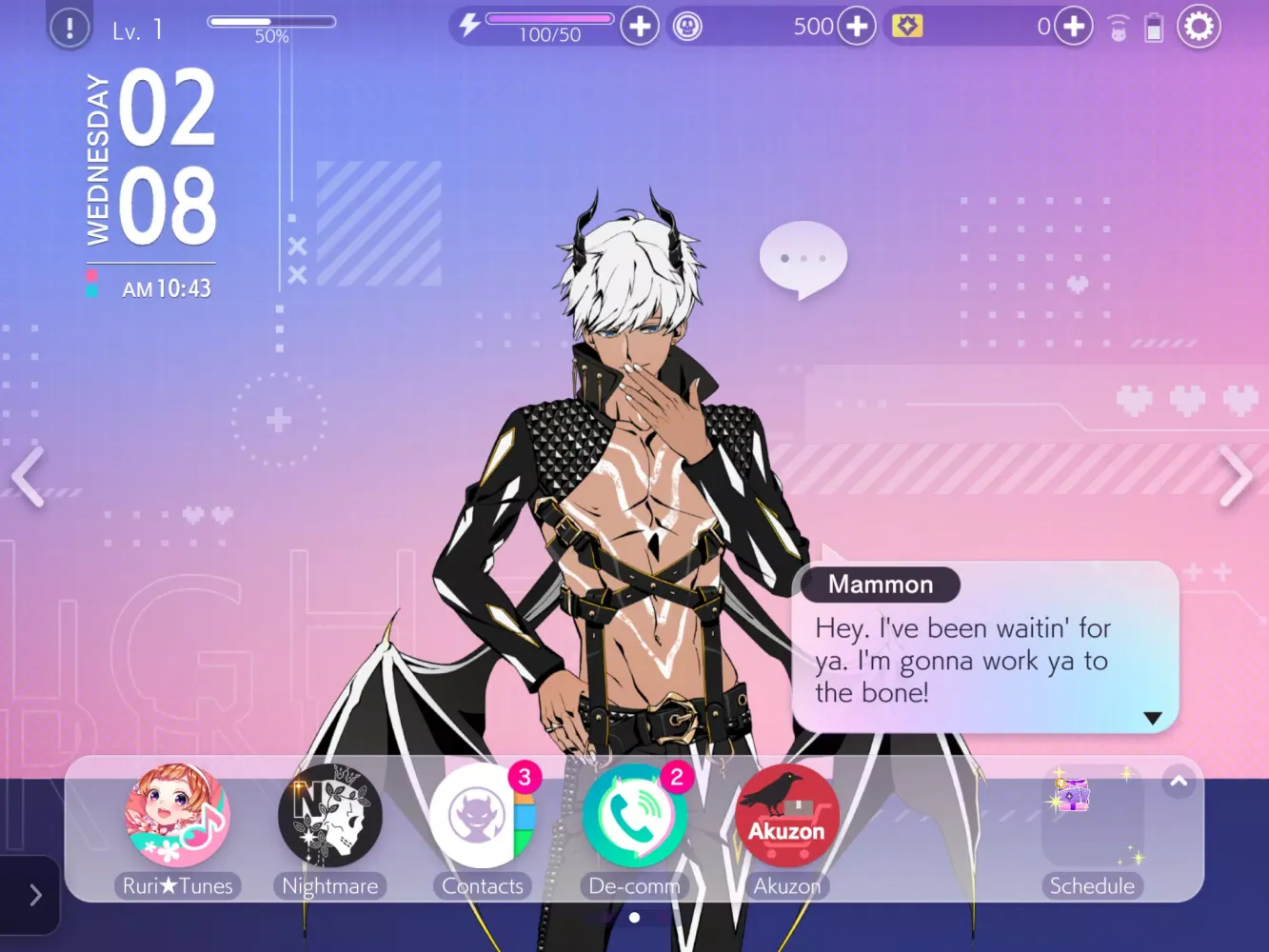 Otome Games Obey Me! NB سکرین شاٹس