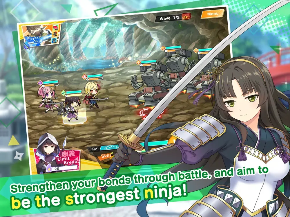 Moe! Ninja Girls RPG: SHINOBI iPad  سکرین شاٹس