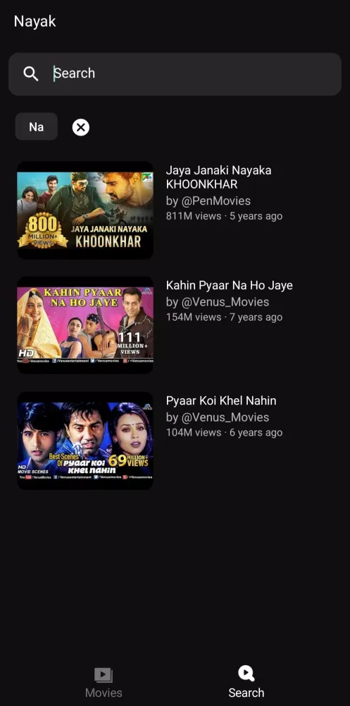 Nayak Tube Screenshots