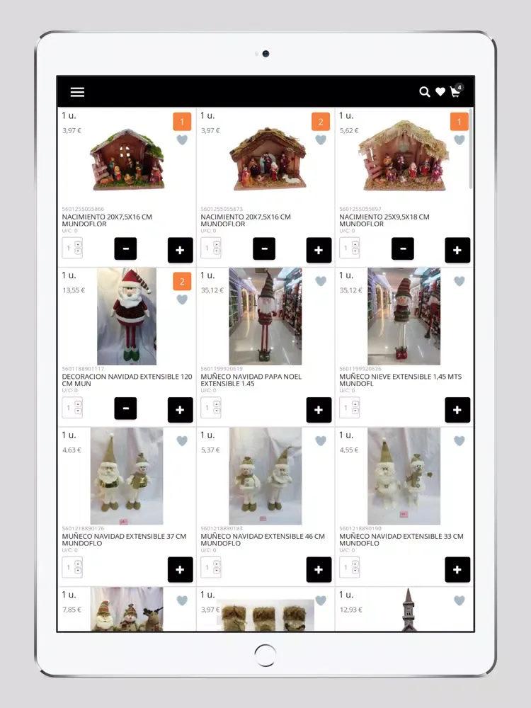 Tangkapan skrin Mundoflor iPad 
