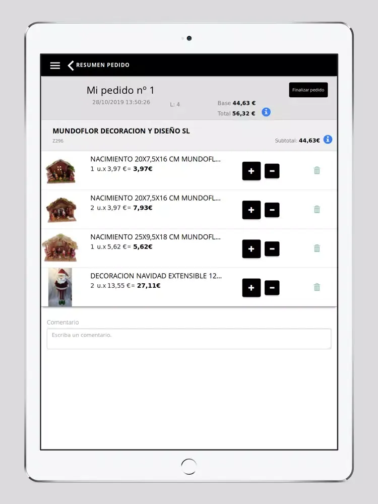 Tangkapan skrin Mundoflor iPad 