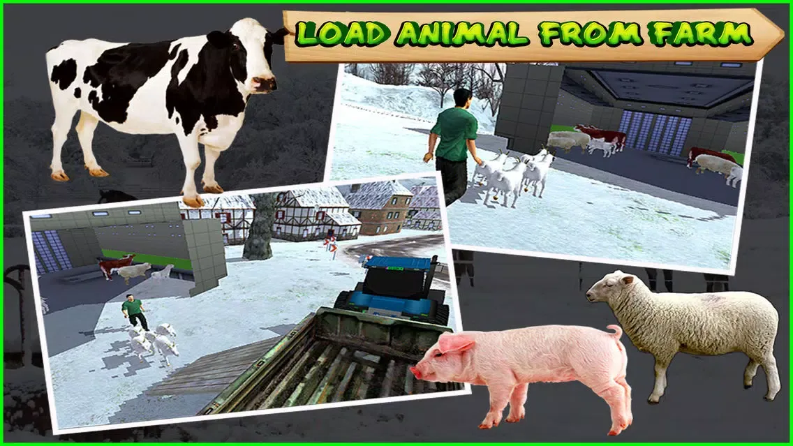 تصاویر Animal Delivery Tractor Trolley