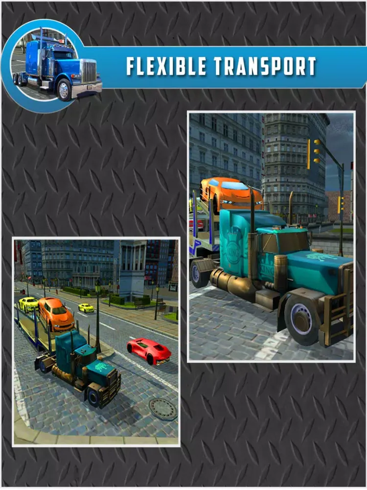 Car Transport Trailer Truck 4D iPad  Screenshots