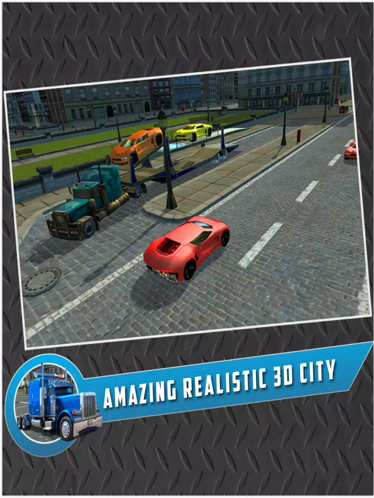 Car Transport Trailer Truck 4D iPad  Screenshots