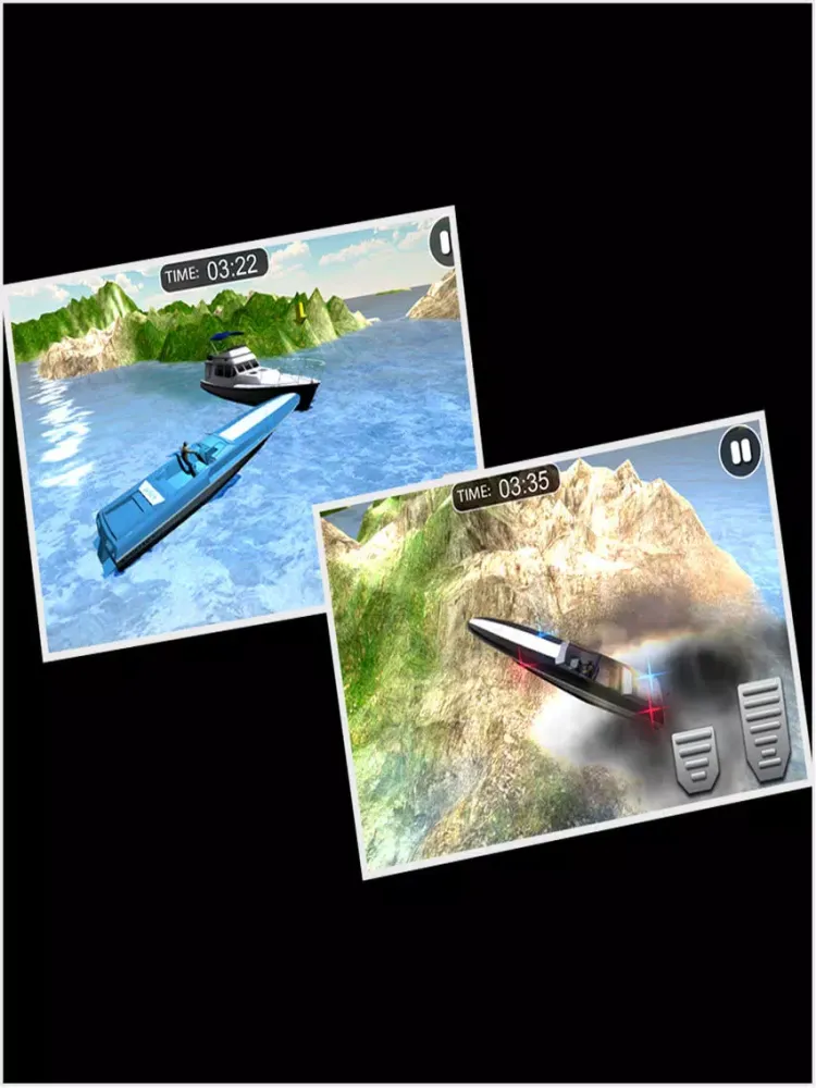 Emergency Police Boat Drive 3D iPad 應用截圖