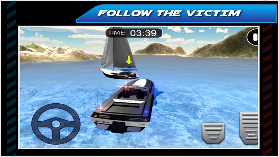 Emergency Police Boat Drive 3D應用截圖