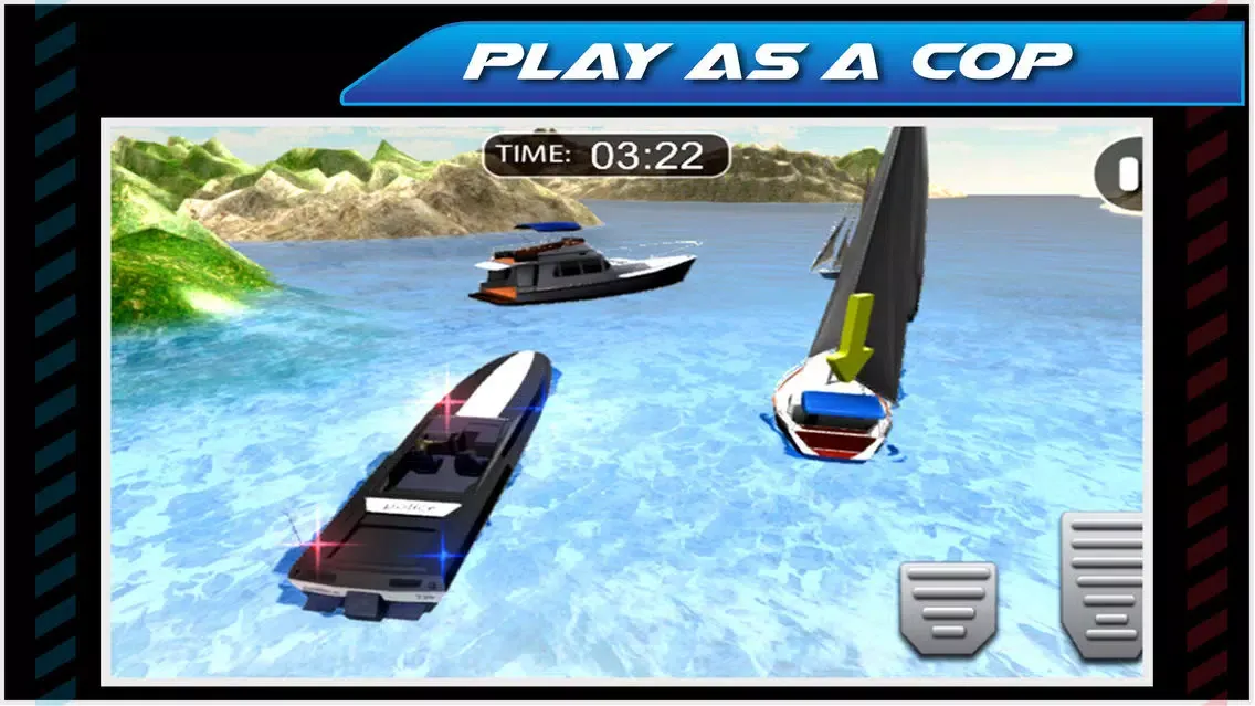 Emergency Police Boat Drive 3D應用截圖