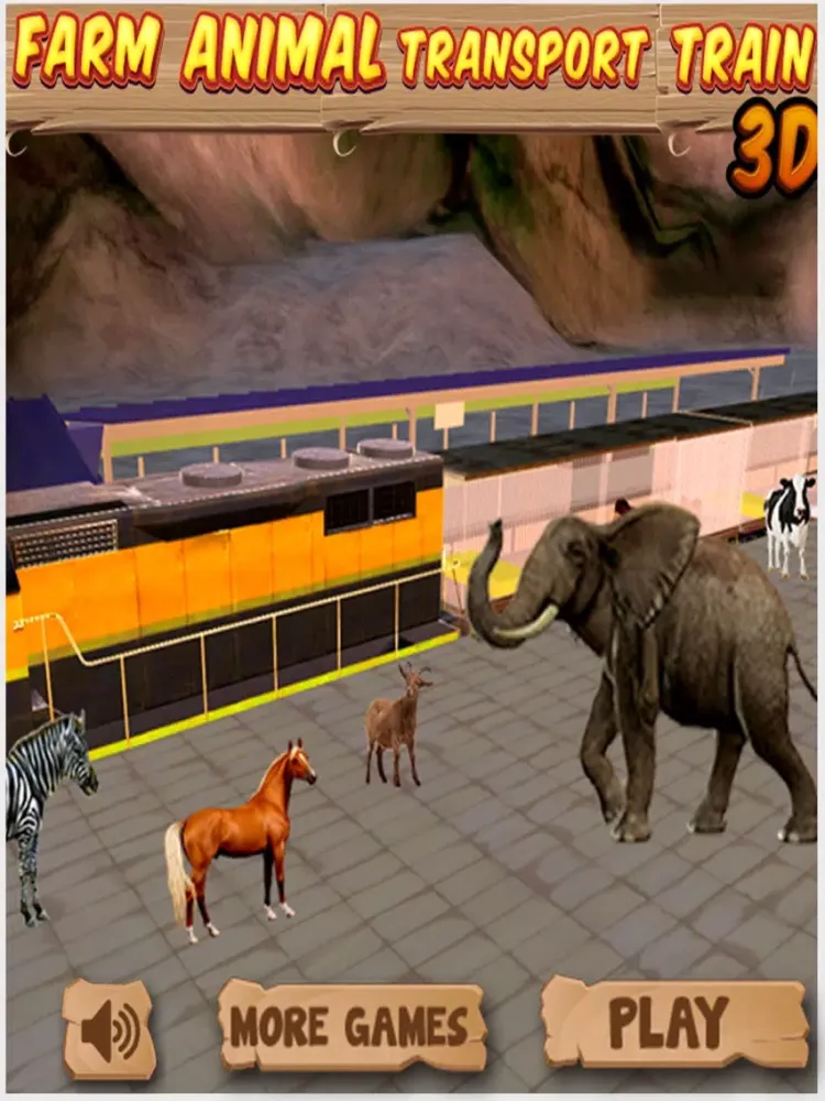 Captures d'écran de Farm Animal Transport Train 3d iPad 