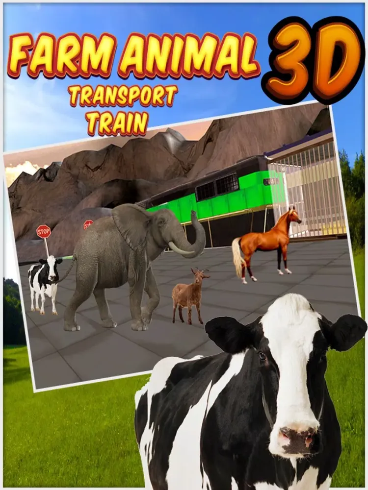 Captures d'écran de Farm Animal Transport Train 3d iPad 