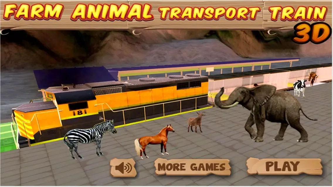 Captures d'écran de Farm Animal Transport Train 3d