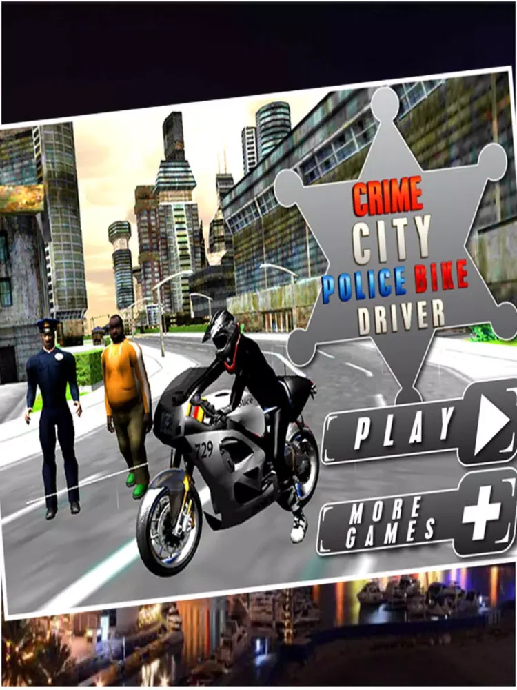 Capturas de tela do Crime City Police Bike Driver iPad 