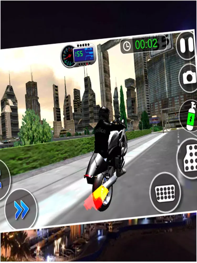 Capturas de tela do Crime City Police Bike Driver iPad 