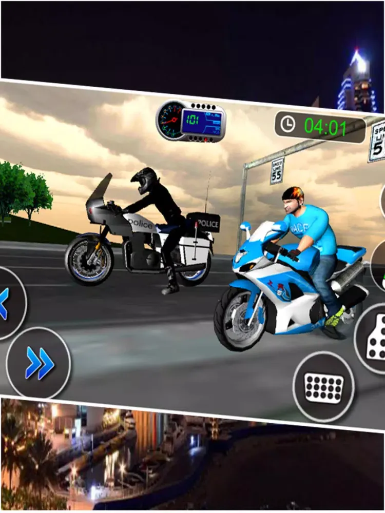 Capturas de tela do Crime City Police Bike Driver iPad 