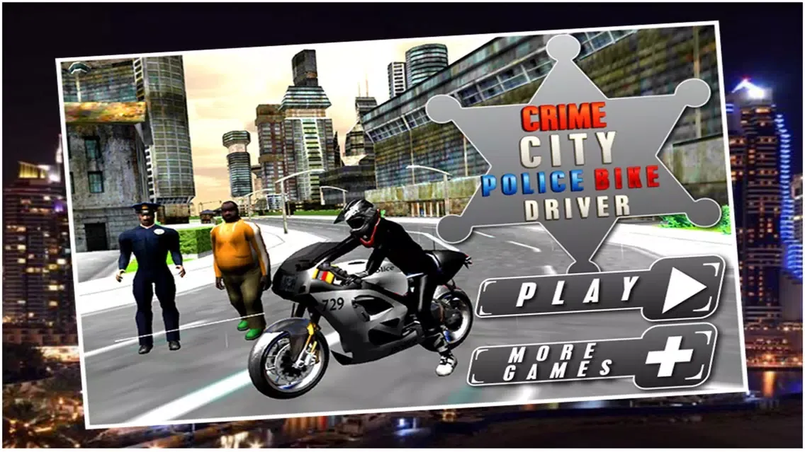 Capturas de tela do Crime City Police Bike Driver