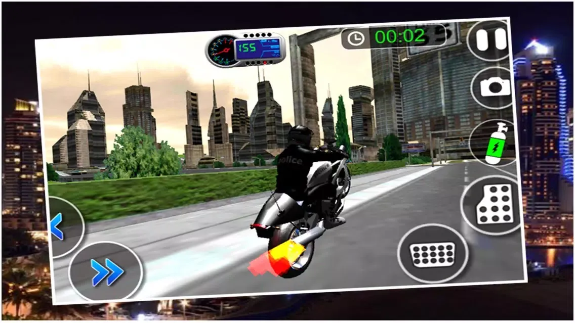 Capturas de tela do Crime City Police Bike Driver