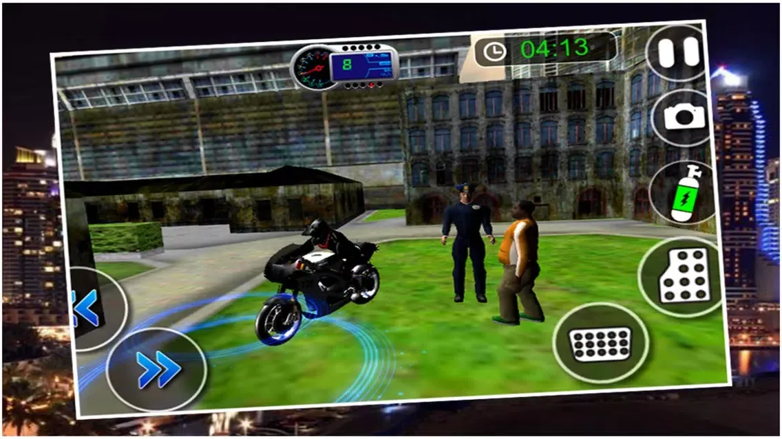 Capturas de tela do Crime City Police Bike Driver