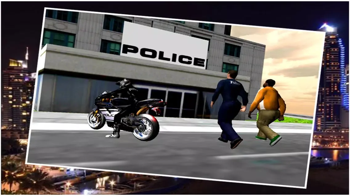 Capturas de tela do Crime City Police Bike Driver