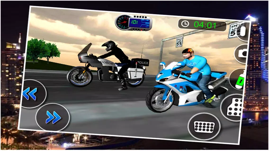 Capturas de tela do Crime City Police Bike Driver