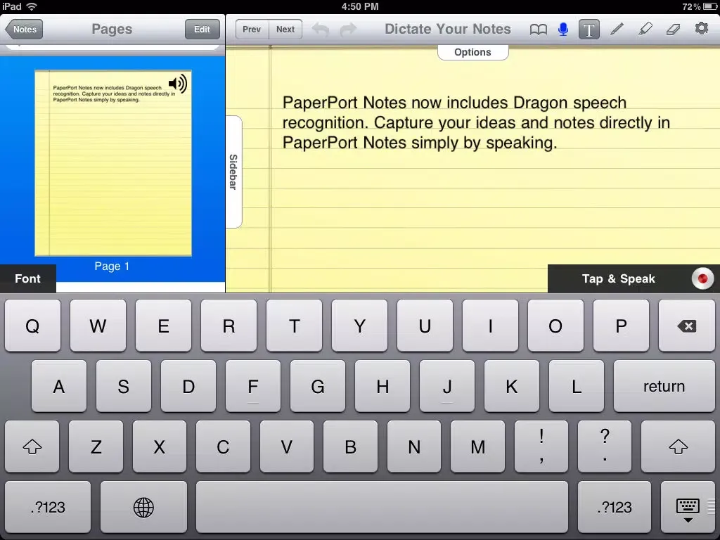 PaperPort Notes iPad  স্ক্রিনশট