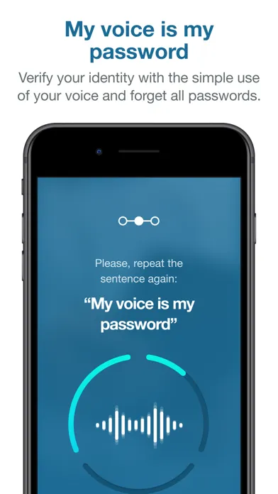 ภาพหน้าจอของ Nuance VoiceID