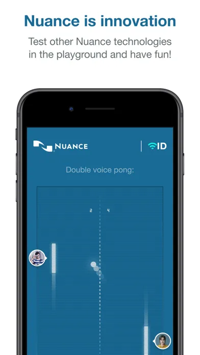 ภาพหน้าจอของ Nuance VoiceID