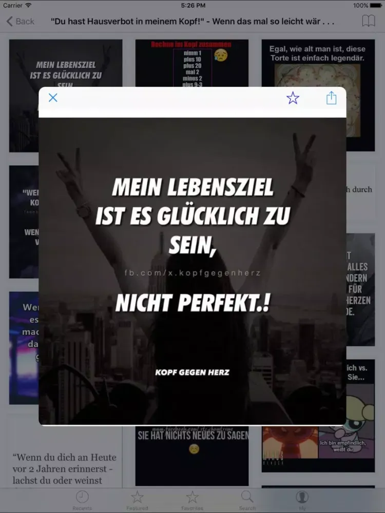 Capturas de tela do Sprüche, Zitate und Gedichte iPad 
