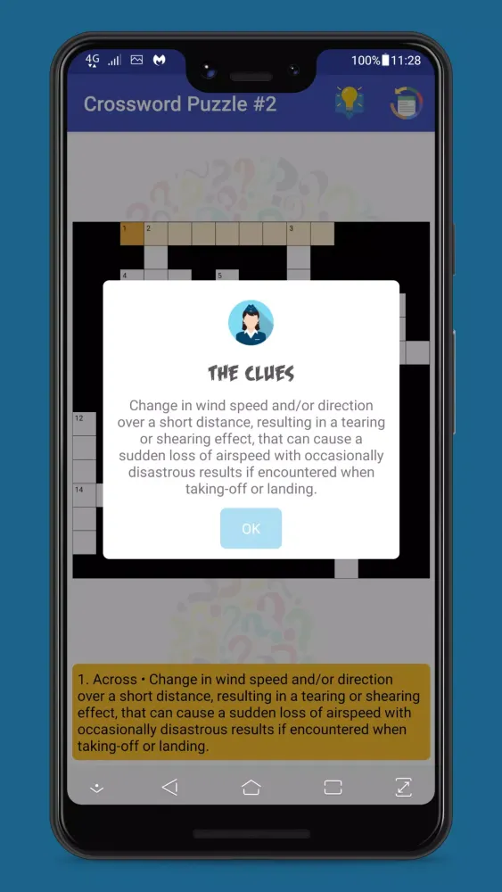 Captures d'écran de CrossWord Aviation Puzzle