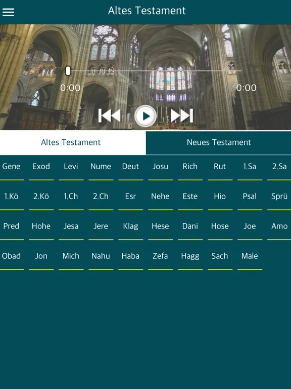 German Bible Audio - Die Bibel Deutsch mit Audio iPad 应用截图