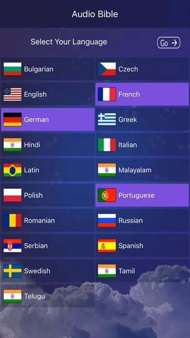 Capturas de pantalla de Audio Bible in Multi Languages