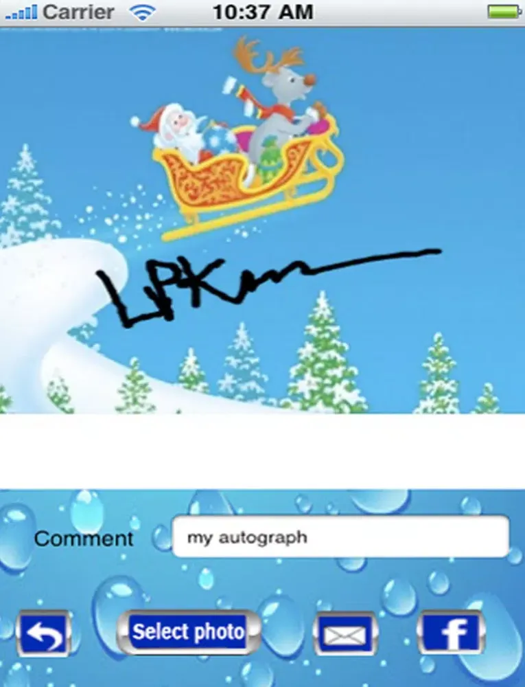 Скриншоты My Autograph iPad 
