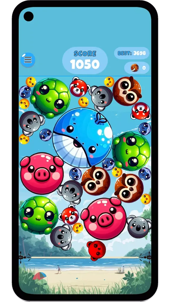 Balloon Merge: Animal Game سکرین شاٹس