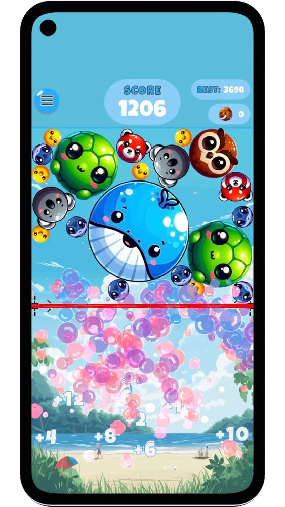 Balloon Merge: Animal Game سکرین شاٹس