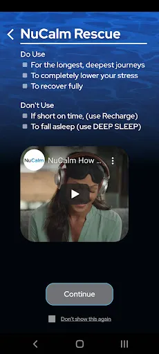 NuCalm-Sleep, Recover, Perform سکرین شاٹس