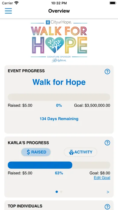Walk for Hope Ekran Görüntüleri