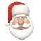 Santa Face Live Moji Mask