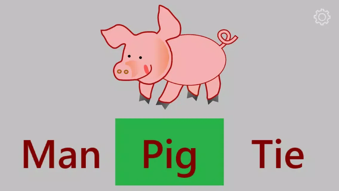 Tangkapan layar Sight Words Picture Match