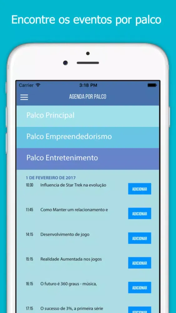 Agenda Campus Party #CPBr11 Screenshots
