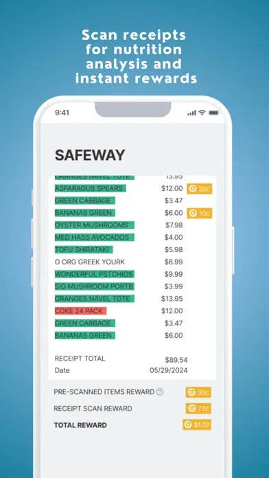 Nucona: Cash Back on Groceries Screenshots
