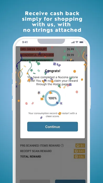 Nucona: Cash Back on Groceries Screenshots